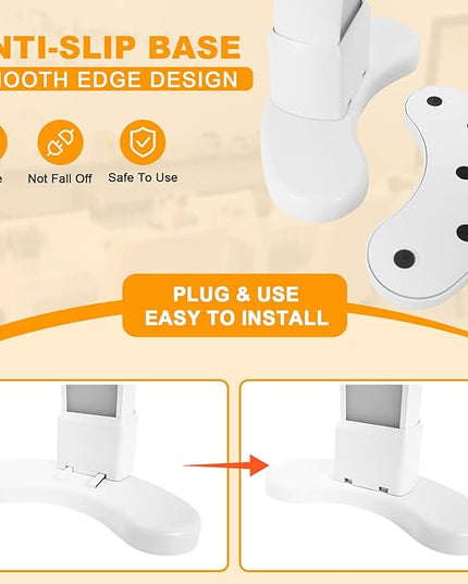 Super Bright Half Moon Light for Nail Desk, Upgrade Nail Lamp for Desk with Stepless Dimming, Half Moon Desk Lamp 3 Color Temperature - LeafyLoom