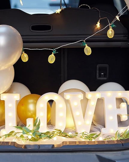 Marquee Letters Lights Lava Lamp Neon Name Sign Boy Room Decorations for Bedroom Baby Shower Boy Decorations Movie Theme Party Decorations Happy Retirement Decorations Men Birthday Decorations - LeafyLoom