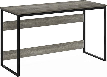 Furinno Moretti Modern Lifestyle Enhanced Study Desk 52 Inch, 52-Inch, French Oak Grey - LeafyLoom