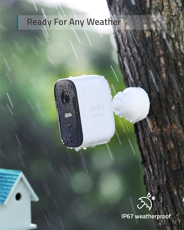 eufy Security eufyCam 2C Wireless Home Security Camera Add-on, Requires HomeBase 2, 180-Day Battery Life, HomeKit Compatibility, 1080p HD, No Monthly Fee, Motion Only Alert eufySecurity