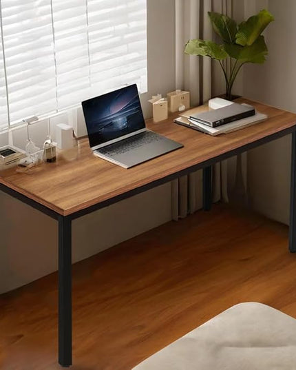 Simple and Sturdy 30x60 Inch Computer Desk - Modern Design for Home Office, Perfect for Work and Study, Multi-Purpose Table for Writing, Dining, and Workstation - LeafyLoom