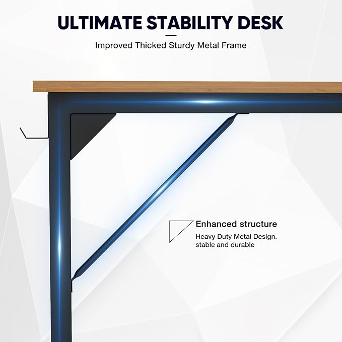 DUMOS 32 Inch Office Small Computer Desk Modern Simple Style Writing Study Work Table for Home Bedroom - Wood - LeafyLoom