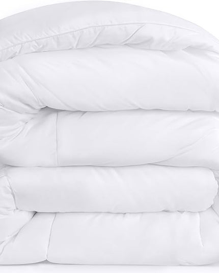 Utopia Bedding Comforter - All Season Comforters Queen Size - Plush Siliconized Fiberfill - White Bed Comforter - Box Stitched - LeafyLoom