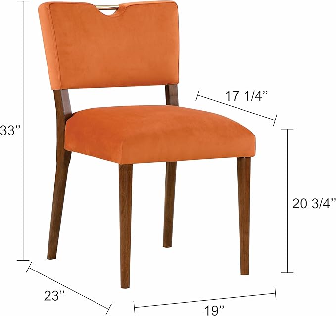 NicBex Haerin-SD-00135-LWJ Dining Chairs, 23"x19"x33", Orange - LeafyLoom