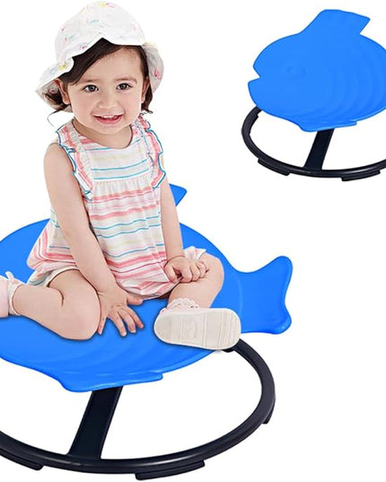 Kids Swivel Chair Sensory,Autism Chairs for Kids,Sensory Spinning Chair for Kids Autism,Toddler Coordination Sensory Products for Ages 3 Years and UP,Gifts for Kids with Autism (Blue) - LeafyLoom