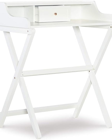 Linon Home Décor Mable White Folding Desk - LeafyLoom