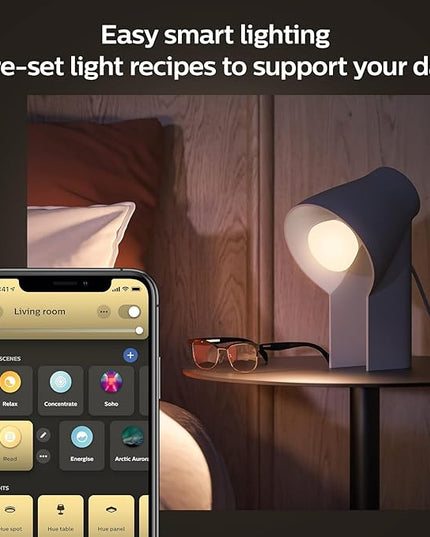 Philips Hue Smart 60W A19 LED Bulb - White Ambiance Warm-to-Cool White Light - 2 Pack - 800LM - E26 - Indoor - Control with Hue App - Works with Alexa, Google Assistant and Apple Homekit PhilipsHue