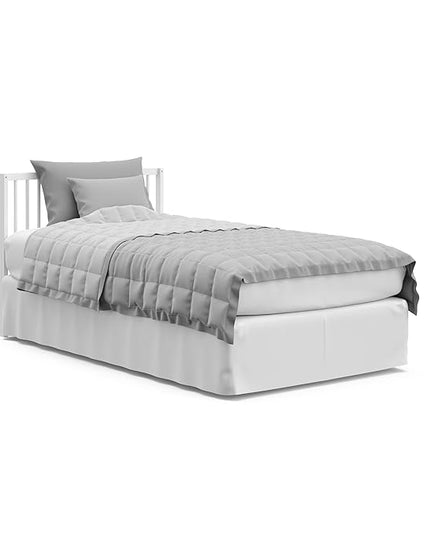 Graco Teddi 4-in-1 Convertible Mini Crib with Bonus Water-Resistant Mattress (White) – GREENGUARD Gold Certified, 2.75-Inch Mattress Included, Convenient Size, Easy 30-Minute Assembly - LeafyLoom