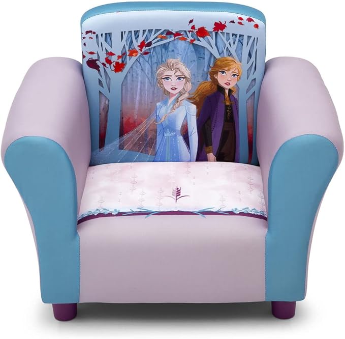 Delta Children Kids Character Upholstered Chair, Disney Frozen II - LeafyLoom