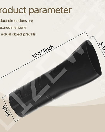 Flat End Nozzle Attachment 197889-6 for Makita X2 36V, 18V Hand held Blower XBU02Z, XBU03, DUB362, for Removing Heavier Debris - LeafyLoom