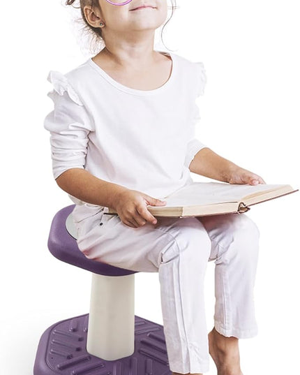 Wobble Chair for Kids, Wiggle Stool Flexible Seating Classroom, Improves Focus& Attention, Posture & ADHD Chair, Ages 3-8 - LeafyLoom