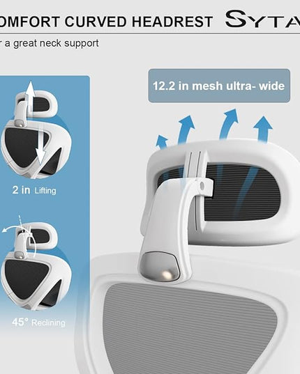 Sytas Ergonomic Home Office Chair, Desk Chair with Lumbar Support, Ergonomic Computer Chair High Back - LeafyLoom