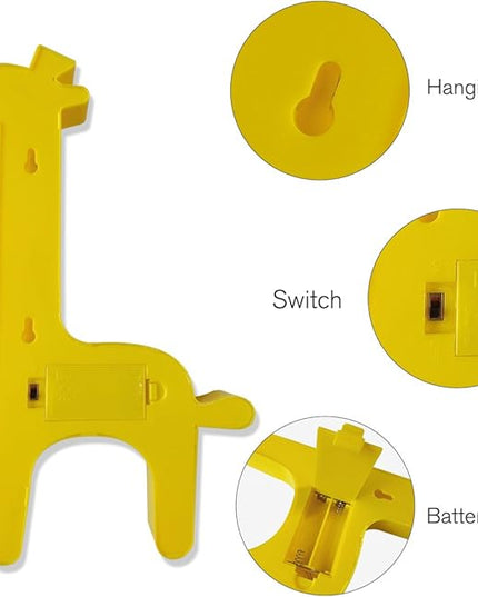 GUOCHENG Cute Giraffe Shaped LED Night Light Warm White Table Night Lamps Bedroom Nursery Home Bedside Indoor Decorations Giraffe Gifts for Kids Children Girls - LeafyLoom