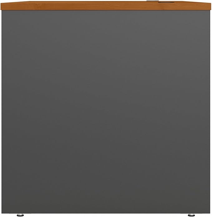 Bush Business Furniture Series C 60W Office Desk in Natural Cherry, Large Computer Table for Home and Professional Workplace - LeafyLoom