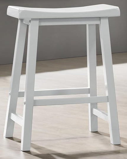 NicBex Kitchen Table for 2 Dining Room Table Set 47" Small Space Counter Height Dining Table with Cabinet, Drawer and 2 Ergonomic Counter Stools for Kitchen, White+Oak - LeafyLoom