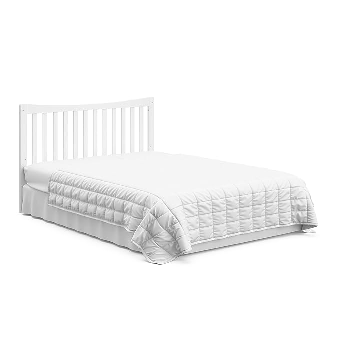 Graco Remi 4-In-1 Convertible Crib & Changer With Drawer (White) – GREENGUARD Gold Certified, Crib And Changing-Table Combo, Includes Changing Pad, Converts To Toddler Bed, Full-Size Bed - LeafyLoom
