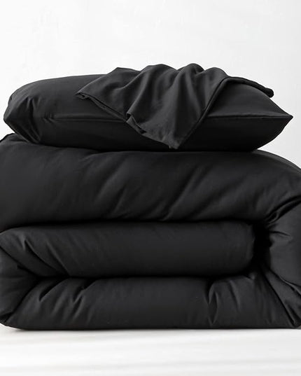 ROSGONIA California King Comforter Set Black, 3pcs (1 Boho Cal King Comforter & 2 Pillowcases), All Season Bedding Soft Bedspread Blanket Quilt - LeafyLoom