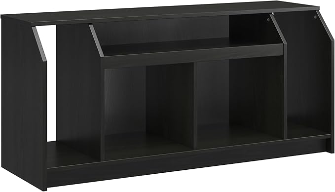 Ameriwood Home The Loft Stand for TVs up to 59”, Black Oak - LeafyLoom