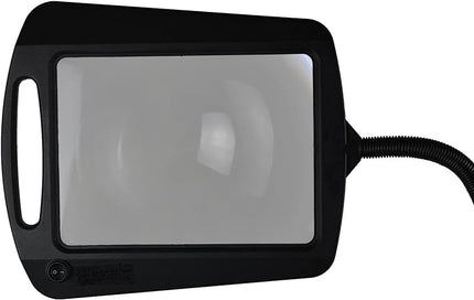 402039-04 Full Page 8 x 10 Inch Magnifier LED Illuminated Floor Lamp, Black - LeafyLoom
