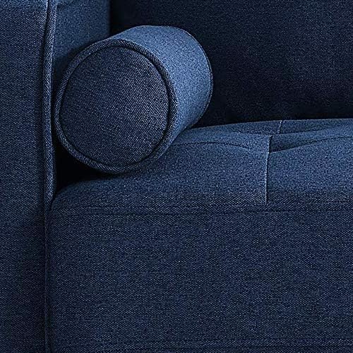 Lifestyle Solutions Lexington Armchair, Navy Blue - LeafyLoom