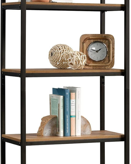 Sauder North Avenue Tall 4-Shelf Bookcase/ Book shelf, Sindoori Mango finish - LeafyLoom