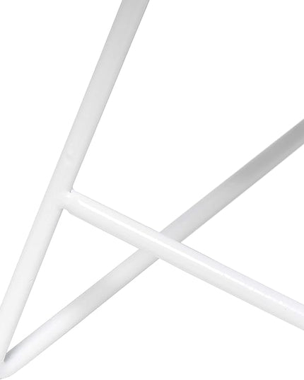 Simple Designs LT2066-WOW 14" Down to the Wire Metal Table Lamp with Fabric Shade, White with White Shade (Pack of 12) - LeafyLoom