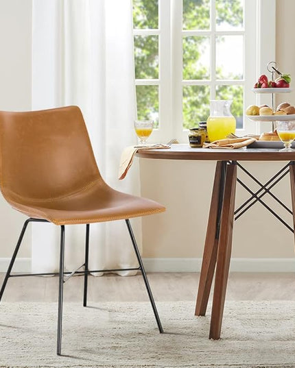 Poly and Bark Paxton Dining Chair, Set of 2 Tan - LeafyLoom