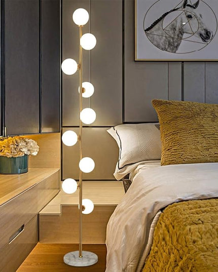 Hsyile Lighting KU300198 Cozy Elegant Modern Creative Floor Lamp for Living Room,Bedroom,Office,9 Lights - LeafyLoom