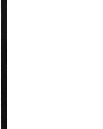 Simple Designs LF1036-BLK Antique Style Industrial Iron Lantern Floor Lamp with Glass Shade, Black 12 x 10 x 63 - LeafyLoom
