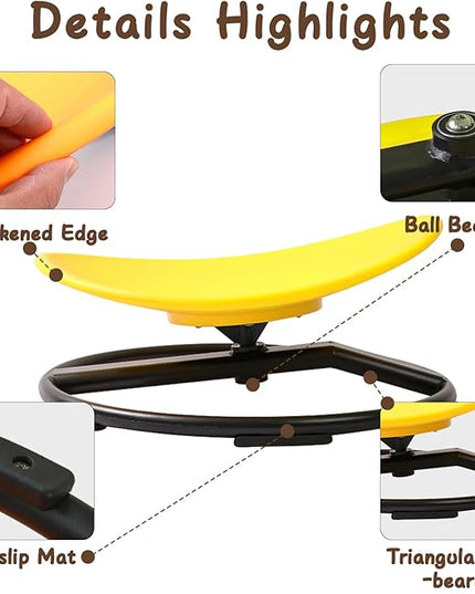 Kids Sensory Chair for Autism Kids Swivel Chair, Sensory Spin Chair Seat Improve Physical Coordination Wobble Chair for Kids Sit and Spin Relief of Motion Sickness - LeafyLoom