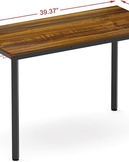 Weehom Computer Desk 39" Small Desk for Home Office Study Writing Laptop Dining Table for Small Spaces - LeafyLoom