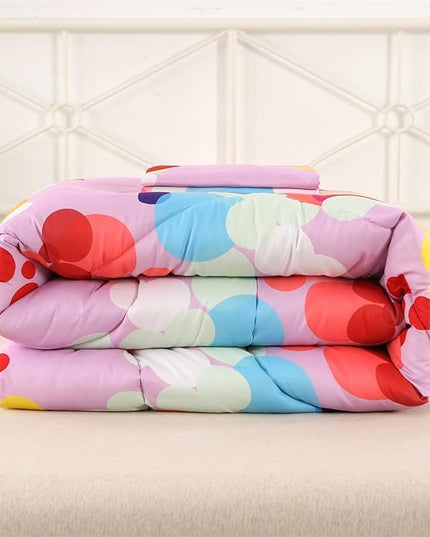 ENCOFT Pink Comforter Set Full for Girls and Boys Premium 3 Piece Rainbow Colorful Bubbles Bedding Set Kids Bed in A Bag All Season Comfortable for Teens and Adults with 1 Comforter and 2 Pillowcases - LeafyLoom