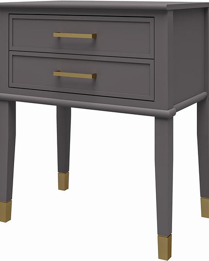 CosmoLiving by Cosmopolitan Westerleigh End Table, Graphite Gray - LeafyLoom