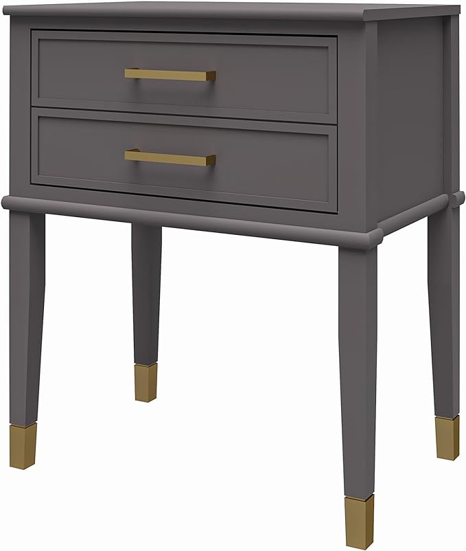 CosmoLiving by Cosmopolitan Westerleigh End Table, Graphite Gray - LeafyLoom