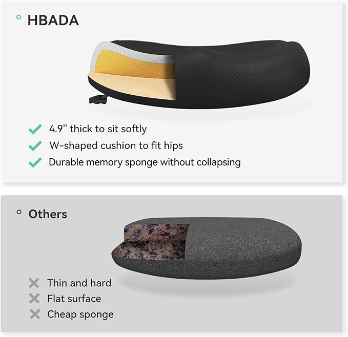 Hbada Office Chair, Desk Chair with Flip-Up Armrests and Saddle Cushion, Ergonomic Office Chair with S-Shaped Backrest, Swivel, Mesh, for Home and Office, Black - LeafyLoom