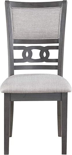 New Classic Furniture Gia Dining Chairs, Set of 2, Gray - LeafyLoom