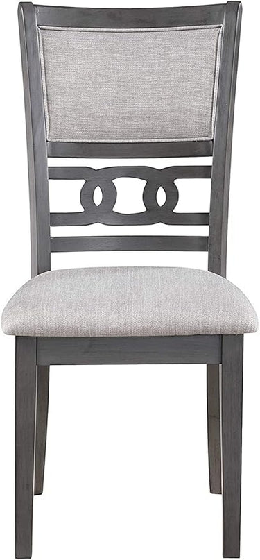 New Classic Furniture Gia Dining Chairs, Set of 2, Gray - LeafyLoom