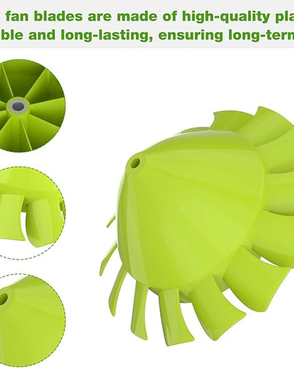 529437003/529437004/529437001 Blower Fan Blade for Ryobi 18 Volt/Homelite Blower Fan P2108 P21081 P21081VN P21081VNM (W/Insert Nut - LeafyLoom