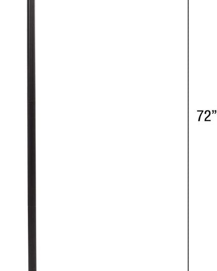 Lavish Home 72-6890 Natural Sunlight Floor Lamp with Bendable Neck-Reading, Craft, Studying, and Esthetician Light, 73.5-Inch Tall, Black - LeafyLoom