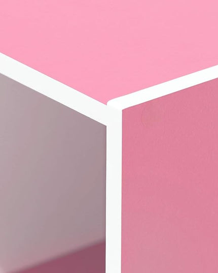 Furinno Luder Bookcase / Book / Storage , 11-Cube, White/Pink - LeafyLoom