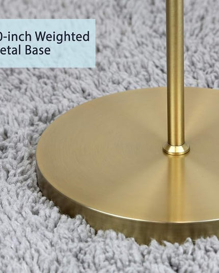 O’Bright Industrial Floor Lamp for Living Room, Metal Lamp, E26 Socket, 70 Inches, Minimalist Design for Decorative Lighting, Stand Lamp for Bedroom, Office, Dorm, Gold - LeafyLoom
