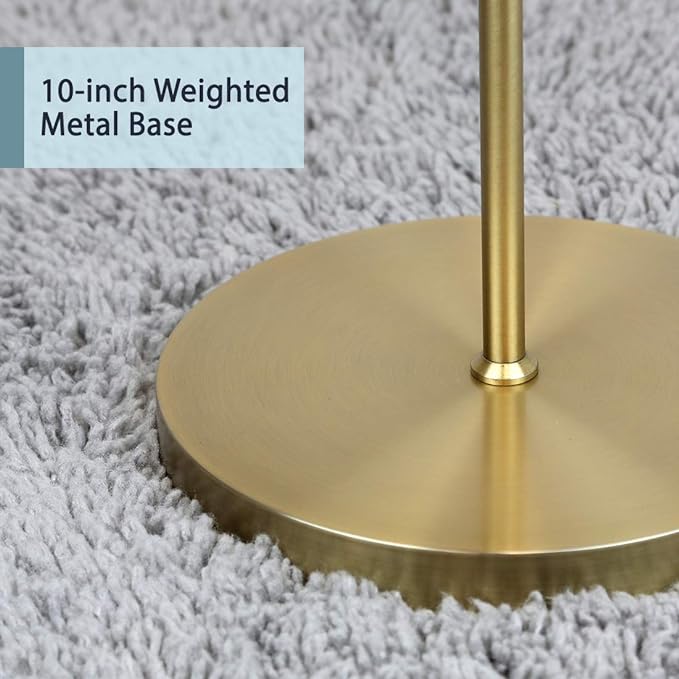 O’Bright Industrial Floor Lamp for Living Room, Metal Lamp, E26 Socket, 70 Inches, Minimalist Design for Decorative Lighting, Stand Lamp for Bedroom, Office, Dorm, Gold - LeafyLoom