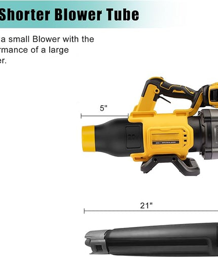 Car Drying Nozzle for Dewalt 20V MAX Leaf Blower(DCBL722B DCBL722P1), Blower Nozzle for Dewalt- Bare Nozzle 1 Pack(DCE100B DCBL720P1 Not Fit) - LeafyLoom