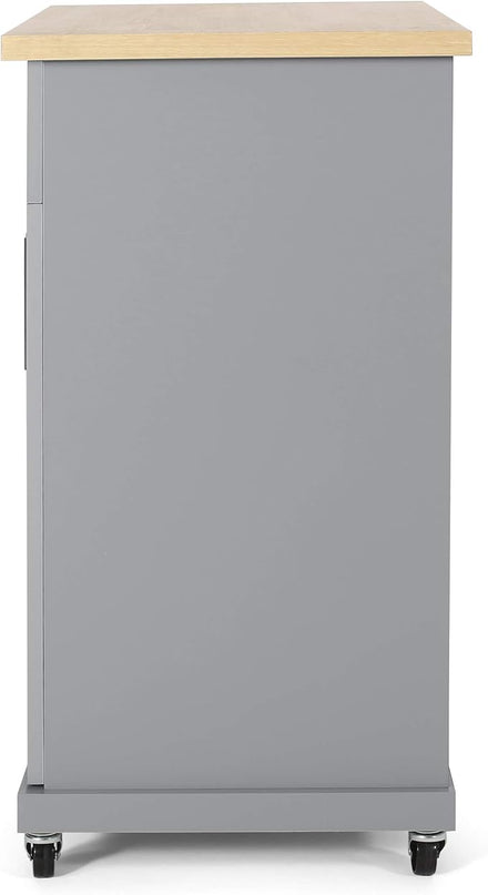 Christopher Knight Home Batavia Kitchen CART, Grey - LeafyLoom