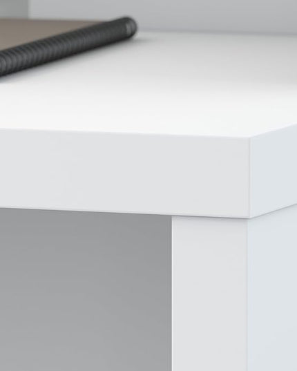 Bush Business Furniture Echo Bow Front Desk, 72W, Pure White - LeafyLoom