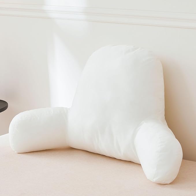 XeGe Reading Pillow Filling (No Cover), Fluffy Backrest Pillow Filler for Bed Sitting Up, Adults Kids Sit Up Back Support Pillow Insert with Arms for Couch Chair Car Home Decoration, Shredded Foam - LeafyLoom