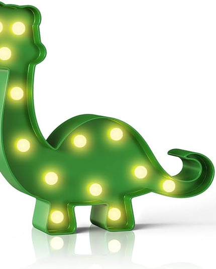 Green Dinosaur Party Decorations, Dinosaur Room Decor, Battery Powered Dinosaur Light, Dinosaur Wall Decor, Dinosaur Birthday Decorations - LeafyLoom