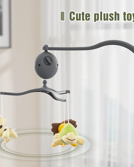 5 in 1 Infant Newborn Baby Crib,Baby Bassinet Bedside Cribs,Pack and Play with Bassinet and Changing Table,Portable Travel Baby Playpen with Bassinet Toys & Music Box,Portable Travel Crib,Dark Gray - LeafyLoom