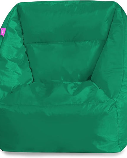 Posh Creations Structured Comfy Bean Bag Chair for Gaming, Reading, and Watching TV, Coronado Chair, Microsuede - Tide Pool - LeafyLoom