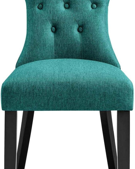 Modway Silhouette Chair, Teal 24.5 x 18 x 36 - LeafyLoom